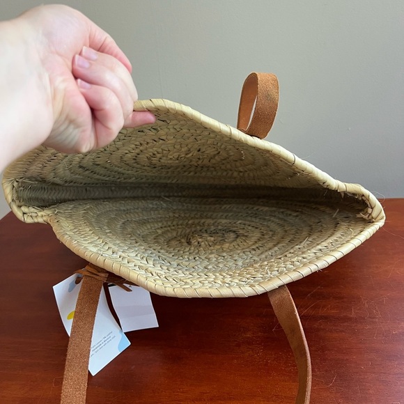 Madewell x Indigo & Lavender NWT Large Lucena Palm Leaf Shopping Bag - Picture 7 of 11